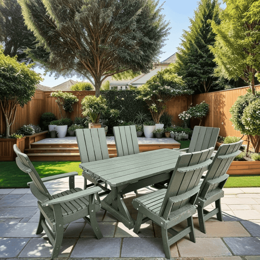 Modern Dining Set for 6 with 5' Table (Made - to - Order) - Ever Season Furniture