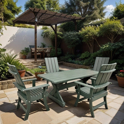 Modern Dining Set for 4 with 4' Table (Made - to - Order) - Ever Season Furniture