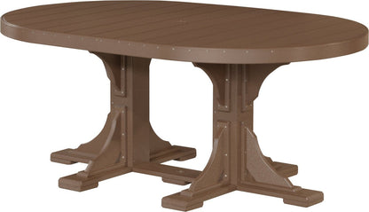 LuxCraft 4' x 6' Oval Table - Ever Season Furniture