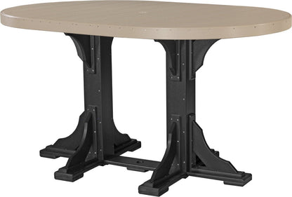 LuxCraft 4' x 6' Oval Table - Ever Season Furniture