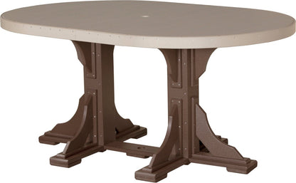 LuxCraft 4' x 6' Oval Table - Ever Season Furniture