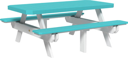 LuxCraft 6' Rectangular Picnic Table - Ever Season Furniture
