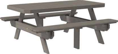 LuxCraft 6' Rectangular Picnic Table - Ever Season Furniture